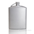 Flagon plat en titane pour camping en plein air